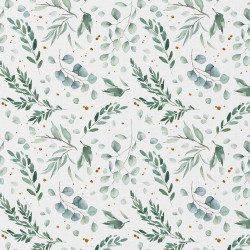 Printed Cotton ITO White / Green